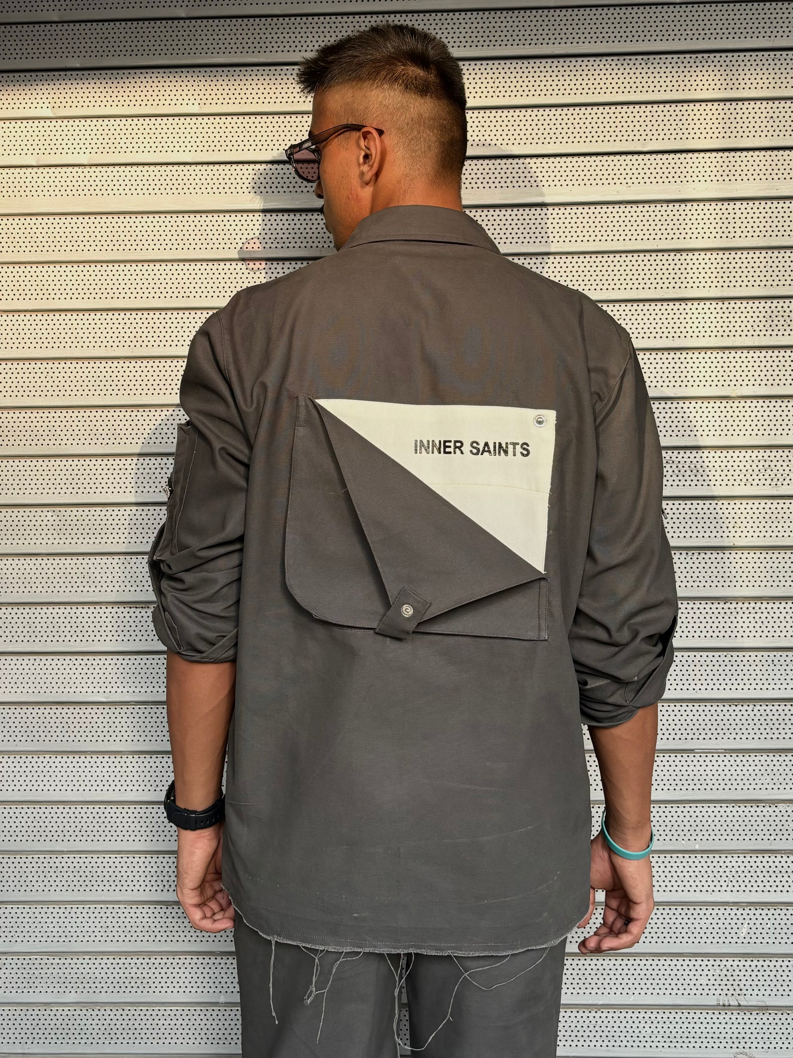 3D Box Grey Unisex Jacket