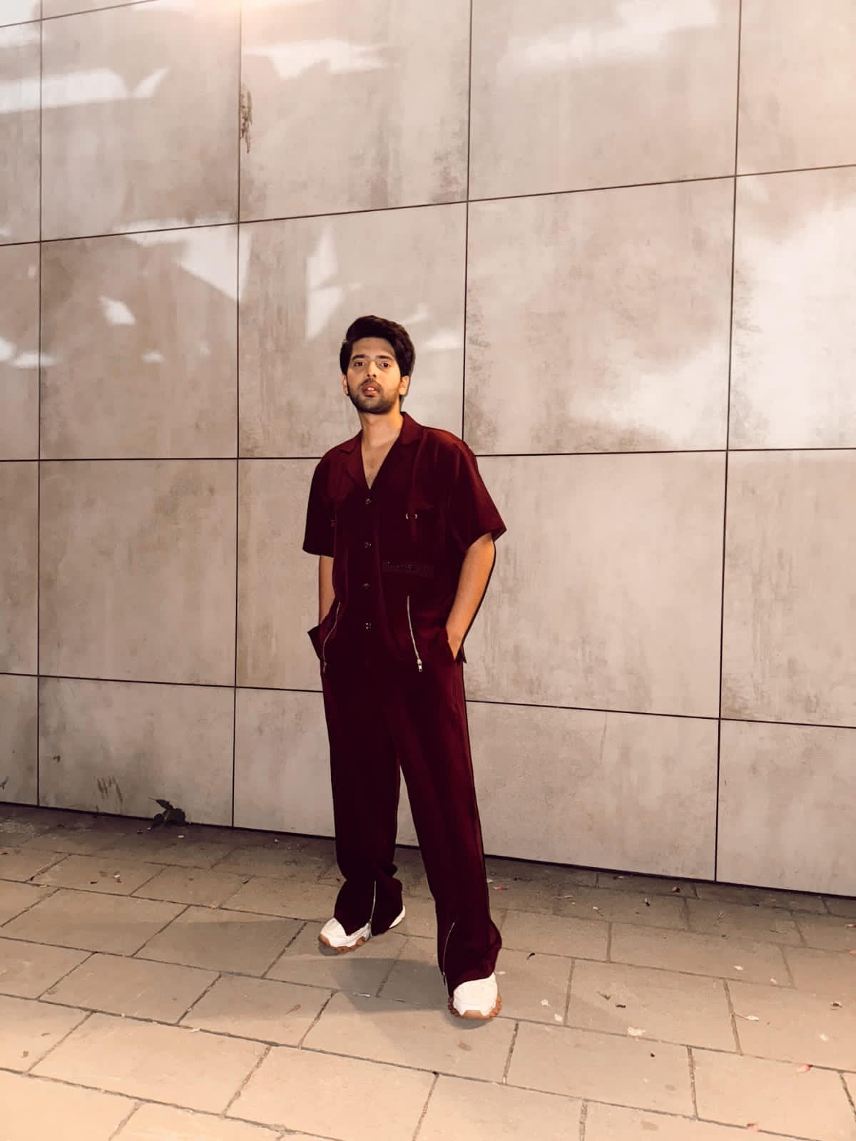 Wine Shirt & Pant Co-ord Set