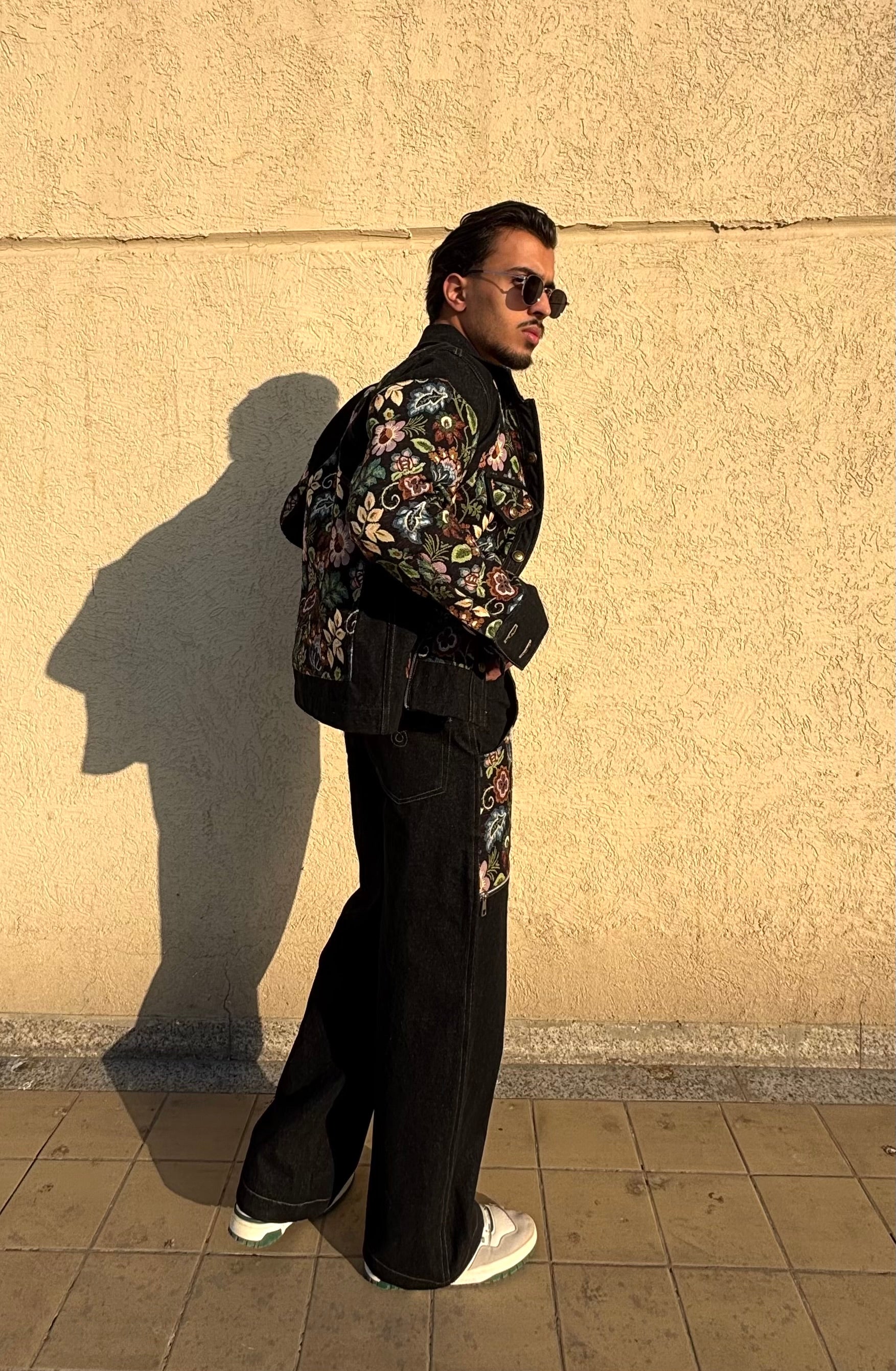 Black Floral Jacket