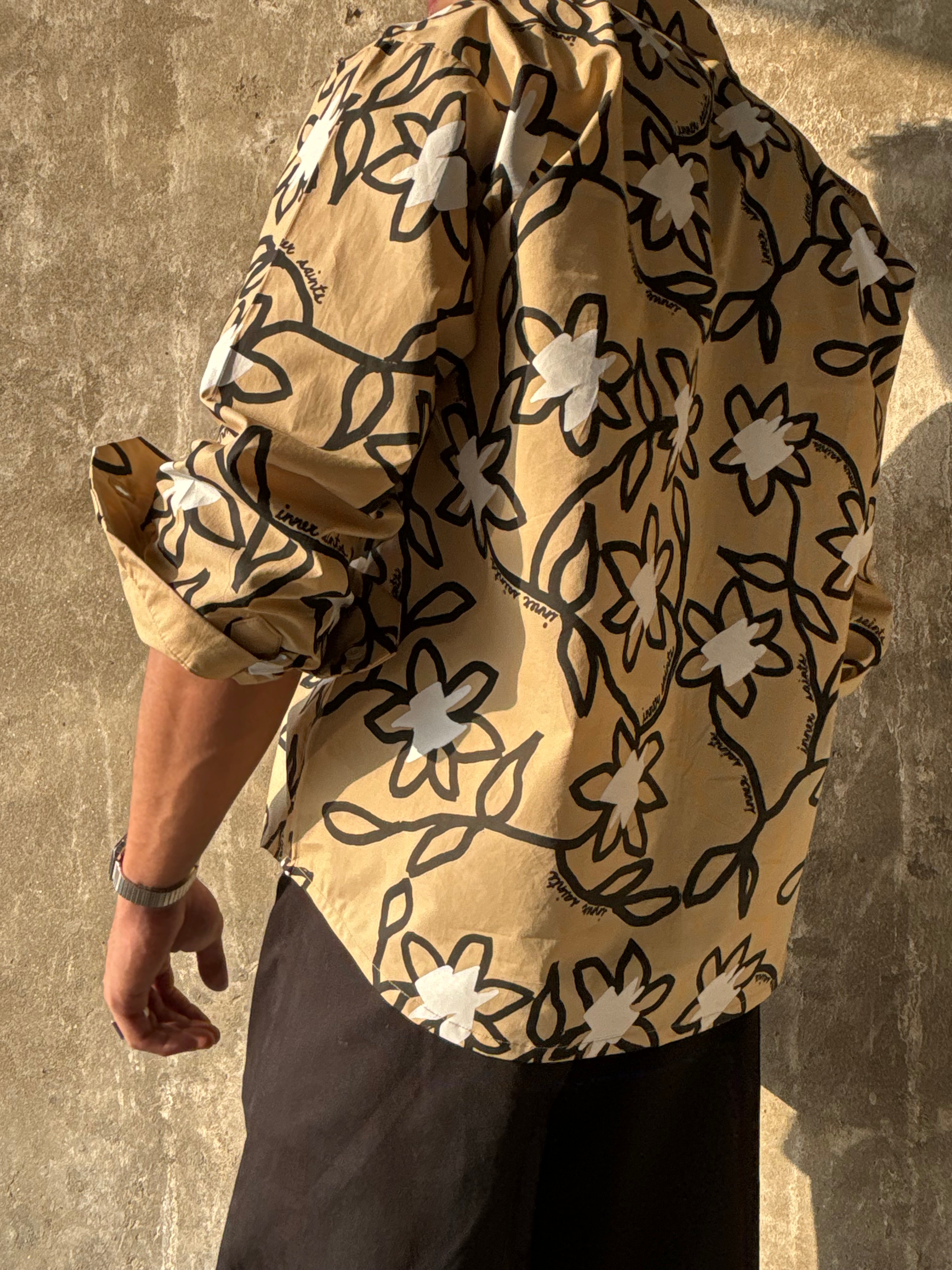 Beige Full Printed Shirt