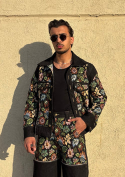 Black Floral Jacket