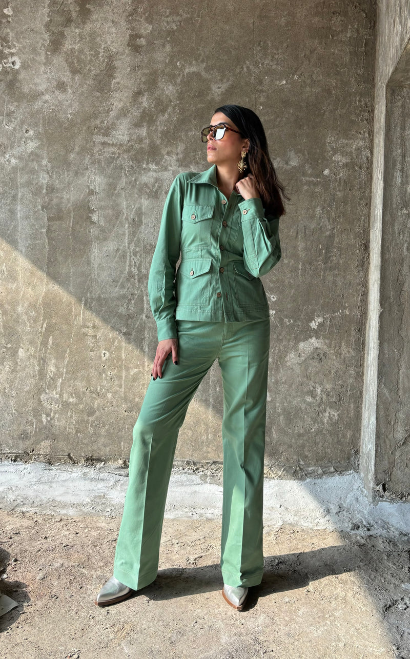 Vintage Green Co-ord Set